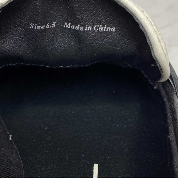 Dolce Vita Elias Black White Leather Square Toe Loafer 6 1/2 - Picture 13 of 16